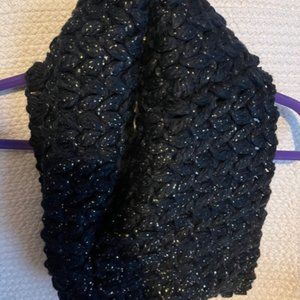 Lane Bryant NWT Infinity Scarf Black Metallic